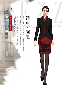 原創(chuàng)制服設(shè)計(jì)女款酒店大堂制服設(shè)計(jì)圖1261
