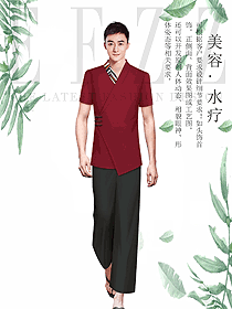 時(shí)尚男款夏裝美容技師制服設(shè)計(jì)圖865