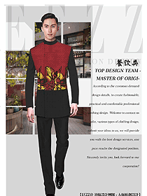 原創(chuàng)設計中餐服務員服裝款式圖2171