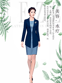 原創(chuàng)制服設(shè)計(jì)總臺(tái)收銀接待服裝款式圖473
