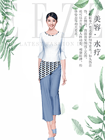 原創(chuàng)設(shè)計(jì)女款會(huì)所服務(wù)生服裝款式圖874