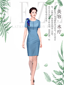 時尚女款總臺收銀接待制服設(shè)計圖475