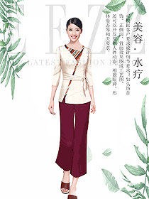 新款美容養(yǎng)生技師工作制服設計圖880