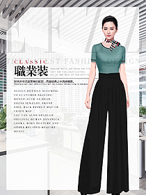 新款短袖女職業(yè)裝夏裝制服設(shè)計(jì)圖1048