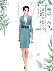 原創(chuàng)設計總臺收銀接待服裝款式圖486