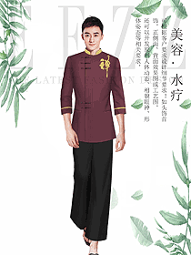 時尚男款spa養(yǎng)生美容技師制服設(shè)計圖895
