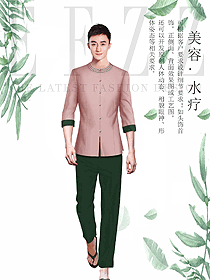 時(shí)尚spa美容養(yǎng)生技師制服設(shè)計(jì)圖899