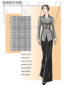 酒店客戶關(guān)系主任制服圖設(shè)計(jì)1268