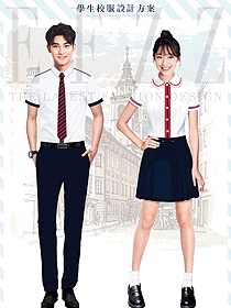 夏季白色短袖學(xué)生服裝172