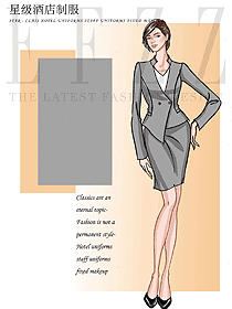 星級酒店立領總臺大堂領班制服1269