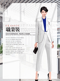 韓版七分褲白色女西裝設(shè)計(jì)圖1841