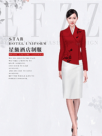 酒店大堂服務(wù)臺服務(wù)生制服設(shè)計圖1277