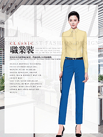 百搭時尚米黃色女襯衫效果圖415