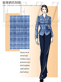 酒店前廳接待工作制服設(shè)計(jì)效果圖1283