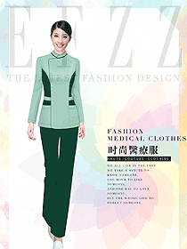 長袖女款美容養(yǎng)生技師制服設(shè)計圖904
