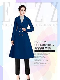 女職業(yè)裝大衣設(shè)計(jì)圖309