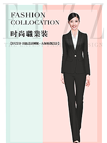 時尚韓版女秋冬職業(yè)裝設計圖1857