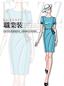 女職業(yè)裝夏裝制服設(shè)計圖1071