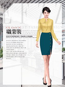 女職業(yè)裝長袖襯衫設計圖441