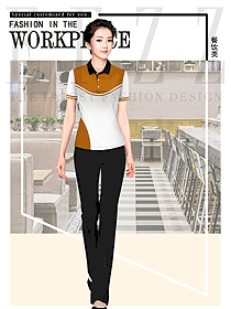 港式茶餐廳女款制服設(shè)計圖425