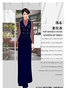 女款西餐咨客服裝款式圖580
