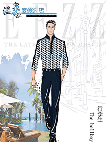 酒店門童制服設計圖1293