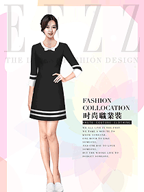 女職業(yè)裝夏裝制服設(shè)計(jì)圖1082