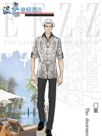 時(shí)尚酒店門(mén)童制服設(shè)計(jì)圖1294