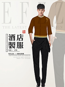 原創(chuàng)設(shè)計特色餐廳服務(wù)員制服設(shè)計圖375