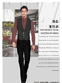 西餐服務(wù)員制服設(shè)計(jì)圖1345