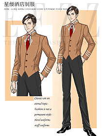 時(shí)尚酒店門童制服設(shè)計(jì)圖1300