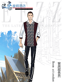 原創(chuàng)設(shè)計(jì)客房服務(wù)員服裝設(shè)計(jì)圖674