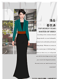 女款西餐咨客服裝款式圖584