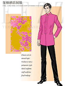 原創(chuàng)設計中餐服務員制服設計圖2233