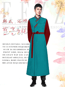 韓式汗蒸水療會(huì)所咨客制服設(shè)計(jì)圖555