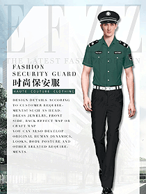 原創(chuàng)設(shè)計(jì)短袖保安服款式效果圖394