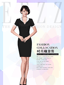 女職業(yè)裝夏裝制服設(shè)計(jì)圖1096