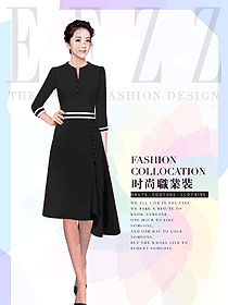 女職業(yè)裝夏裝制服設(shè)計(jì)圖1098