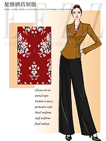 原創(chuàng)手繪酒店經(jīng)理服裝設(shè)計(jì)圖512