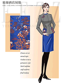 原創(chuàng)手繪酒店經(jīng)理服裝設(shè)計(jì)圖516