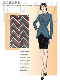 長袖女款酒店經(jīng)理制服設計圖518