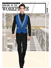 新款西餐服務(wù)員服裝款式圖1372