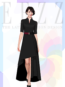 KTV夜總會咨客制服款式設(shè)計圖343