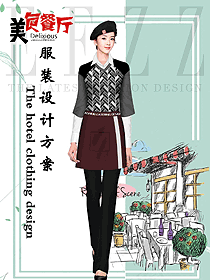 時尚快餐店員工服裝設(shè)計圖441