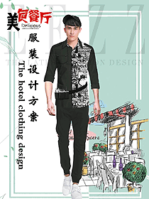 奶茶店員工制服設(shè)計圖446