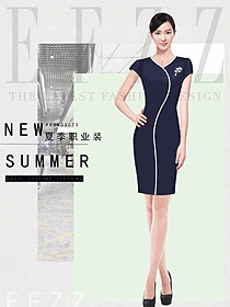 女職業(yè)裝夏裝制服設(shè)計圖1132
