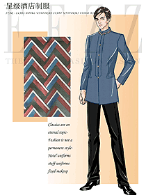 中餐服務(wù)員制服設(shè)計圖2258