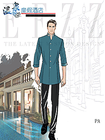 原創(chuàng)設計客房服務員服裝設計圖678