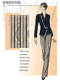 西餐服務(wù)員制服設(shè)計(jì)圖1383