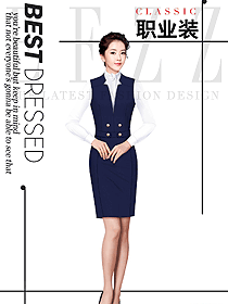 OL通勤裝女秋冬職業(yè)裝設(shè)計圖2018